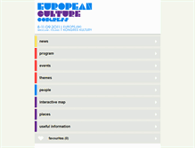 Tablet Screenshot of culturecongress.eu